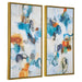 Casual Moments Abstract Art, Set/2 Gold-Mirrors/Pictures-Uttermost-Lighting Design Store