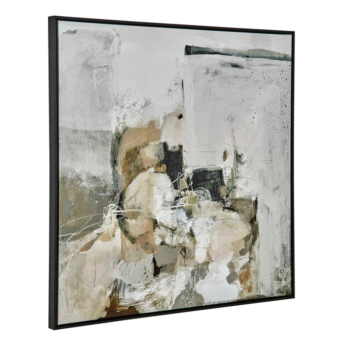 Solace I Abstract Art Black-Mirrors/Pictures-Uttermost-Lighting Design Store