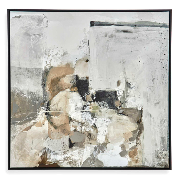 Solace I Abstract Art Black-Mirrors/Pictures-Uttermost-Lighting Design Store