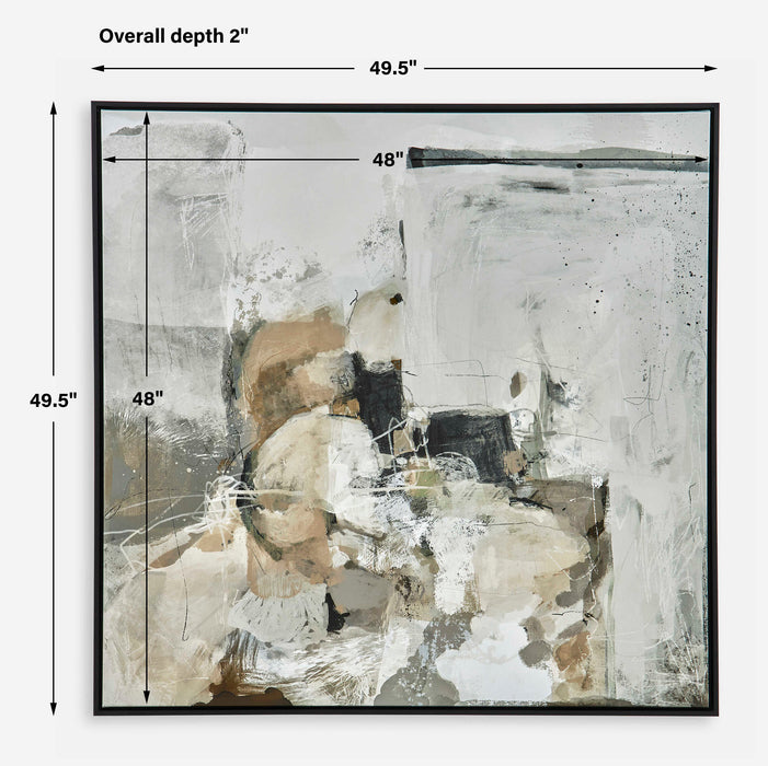 Solace I Abstract Art Black-Mirrors/Pictures-Uttermost-Lighting Design Store