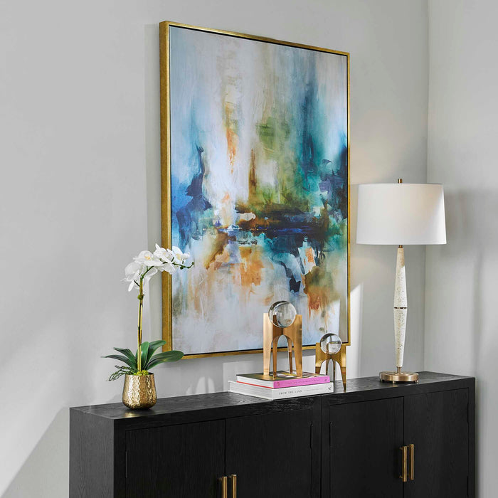 Excursion Abstract Art Gold-Mirrors/Pictures-Uttermost-Lighting Design Store