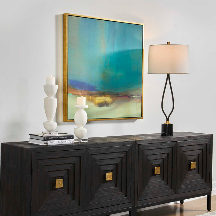 Bowery Landscape Art Gold-Mirrors/Pictures-Uttermost-Lighting Design Store