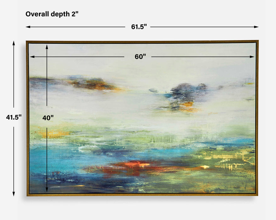 Textured Landscape Art Gold-Mirrors/Pictures-Uttermost-Lighting Design Store