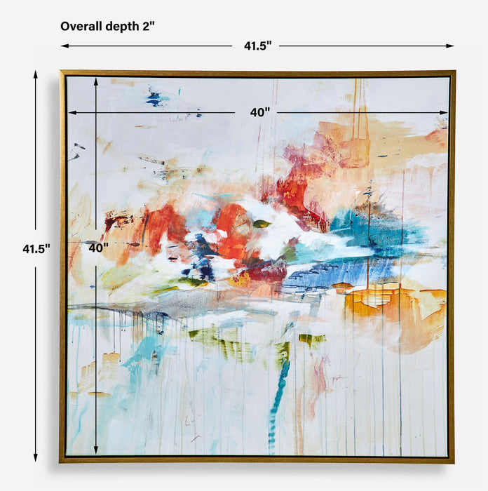 Dream State Abstract Art Gold-Mirrors/Pictures-Uttermost-Lighting Design Store