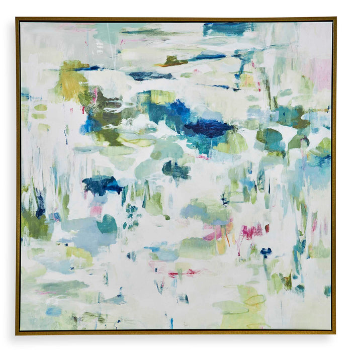 Abstract Reflections Abstract Art Gold-Mirrors/Pictures-Uttermost-Lighting Design Store