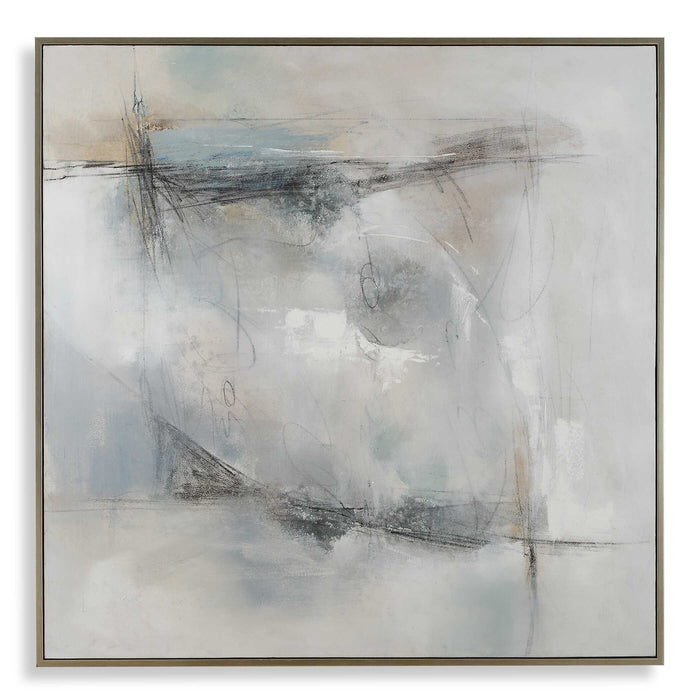 Contort Wall Art Champagne Silver-Lamps-Uttermost-Lighting Design Store