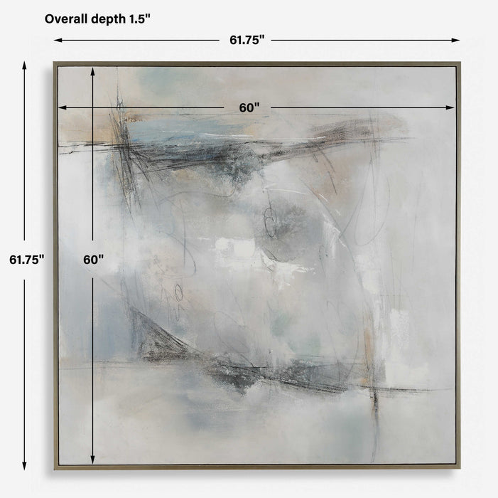 Contort Wall Art Champagne Silver-Lamps-Uttermost-Lighting Design Store