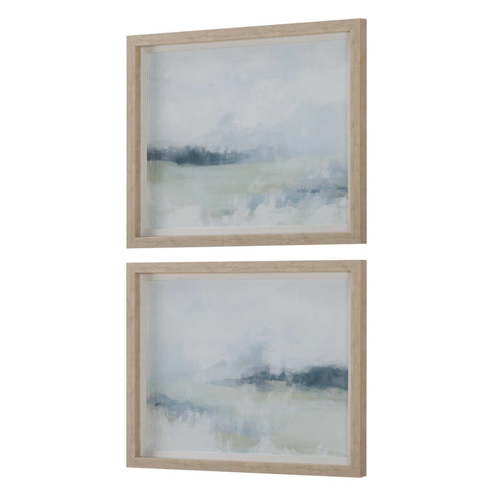 Breezy Vista Framed Prints, S/2 White-Mirrors/Pictures-Uttermost-Lighting Design Store