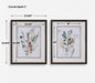 Delicate Flowers Framed Prints, S/2 Dark Wood Grain-Mirrors/Pictures-Uttermost-Lighting Design Store