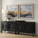 Dusk Framed Prints, S/2 Natural Wood Grain-Furniture-Uttermost-Lighting Design Store