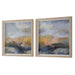 Dusk Framed Prints, S/2 Natural Wood Grain-Furniture-Uttermost-Lighting Design Store