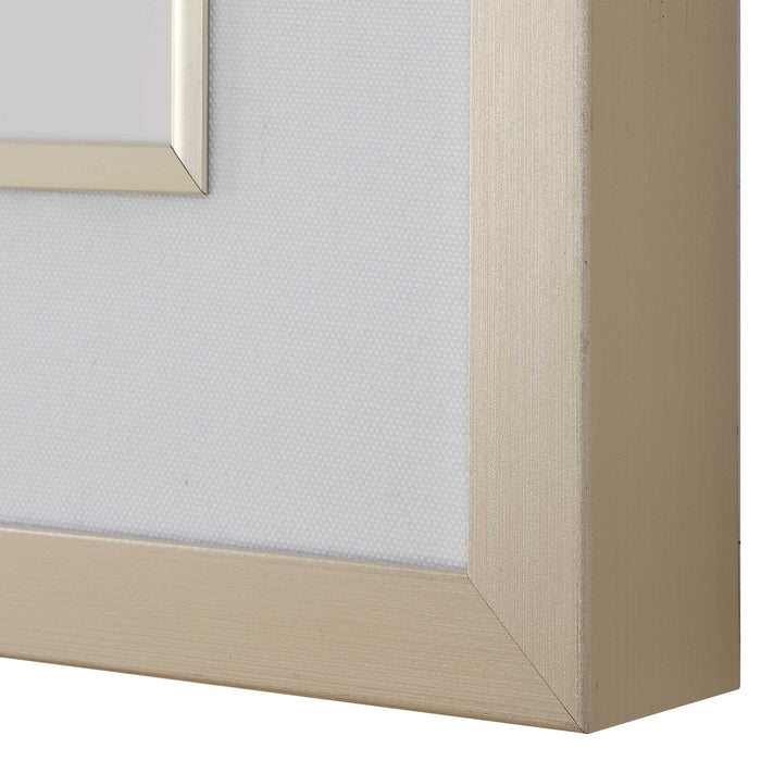 Botanical Flowers Framed Prints, S/9 Champagne Gold-Mirrors/Pictures-Uttermost-Lighting Design Store