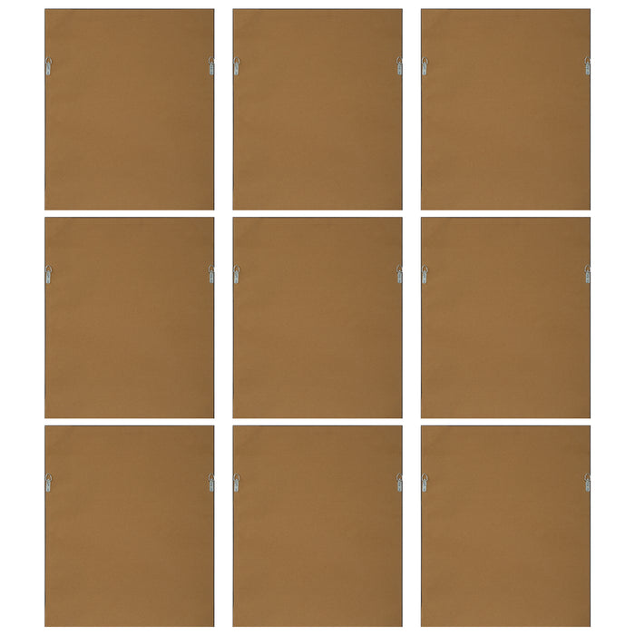 Botanical Flowers Framed Prints, S/9 Champagne Gold-Mirrors/Pictures-Uttermost-Lighting Design Store