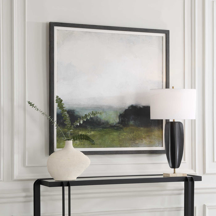 First View Framed Print Black Wood-Mirrors/Pictures-Uttermost-Lighting Design Store