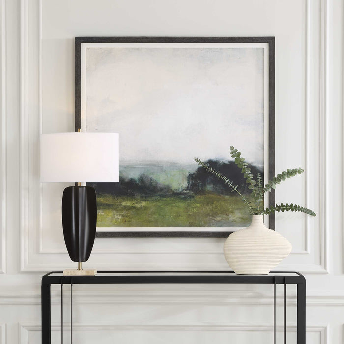 First View Framed Print Black Wood-Mirrors/Pictures-Uttermost-Lighting Design Store