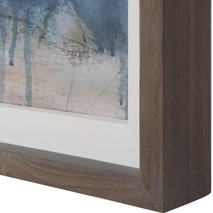 Serenity Paused Wall Art Warm Gray Wood-Mirrors/Pictures-Uttermost-Lighting Design Store