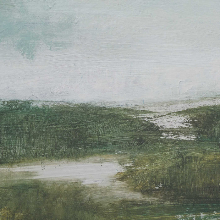 The Path Of The Water Framed Print White Wood-Mirrors/Pictures-Uttermost-Lighting Design Store