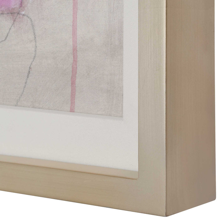 Metropolitan Rush Wall Art Brushed Champagne Silver-Mirrors/Pictures-Uttermost-Lighting Design Store