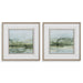 Soft Sage Landscape Prints Set/2 Brushed Champagne Gold-Mirrors/Pictures-Uttermost-Lighting Design Store