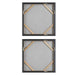Unpredictable Hand Canvases Set/2 Brushed Champagne Gold-Mirrors/Pictures-Uttermost-Lighting Design Store