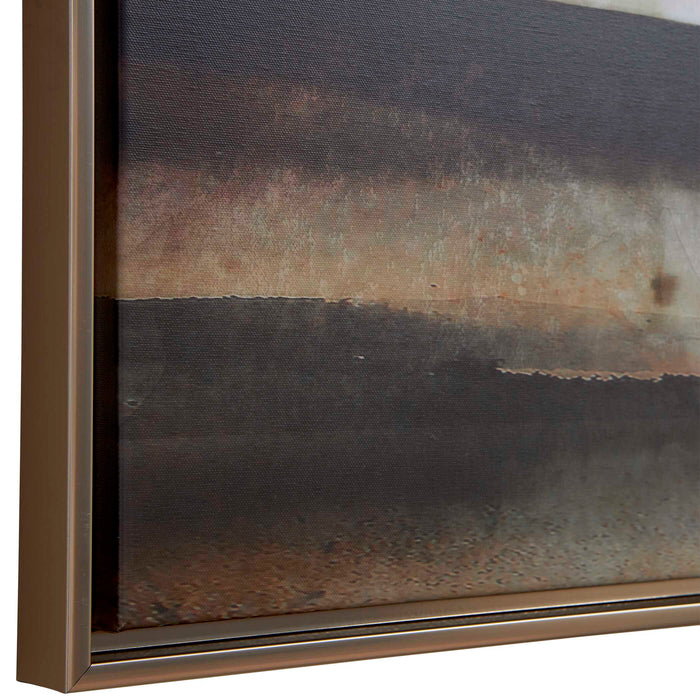 Splash Of Land Framed Canvas Solid Wood-Mirrors/Pictures-Uttermost-Lighting Design Store