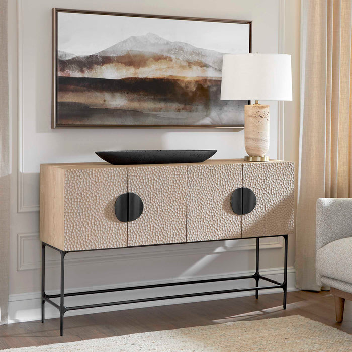 Splash Of Land Framed Canvas Solid Wood-Mirrors/Pictures-Uttermost-Lighting Design Store