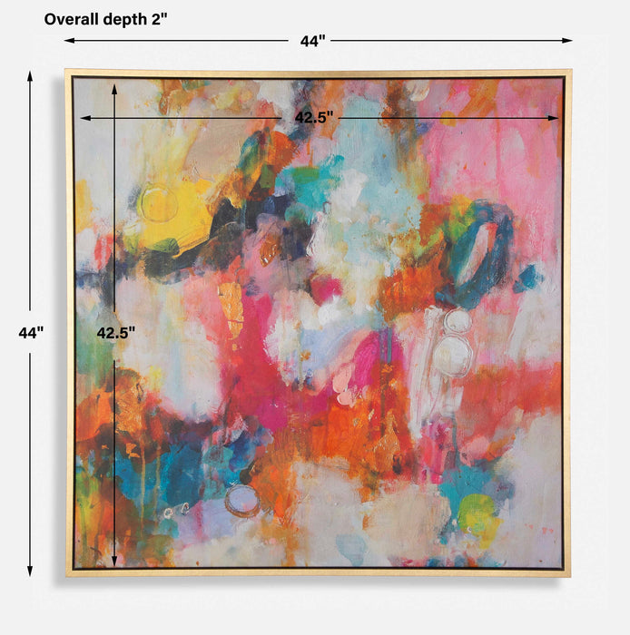 A Colorful Mindset Framed Art Solid Wood-Mirrors/Pictures-Uttermost-Lighting Design Store