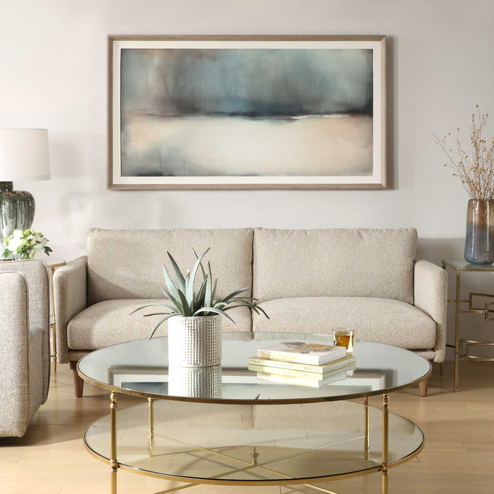 Deep Rains Abstract Print Natural Light Pine-Home Accents-Uttermost-Lighting Design Store