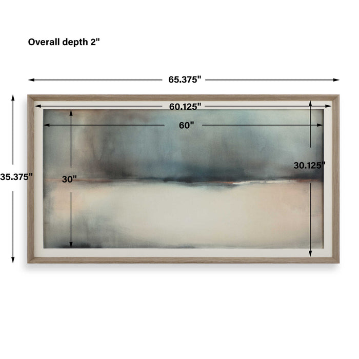 Deep Rains Abstract Print Natural Light Pine-Home Accents-Uttermost-Lighting Design Store