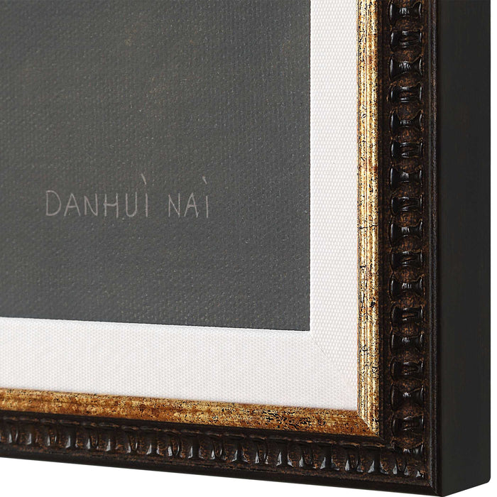 Florals On Black Framed Prints, Set/4 Dark Brown-Home Accents-Uttermost-Lighting Design Store