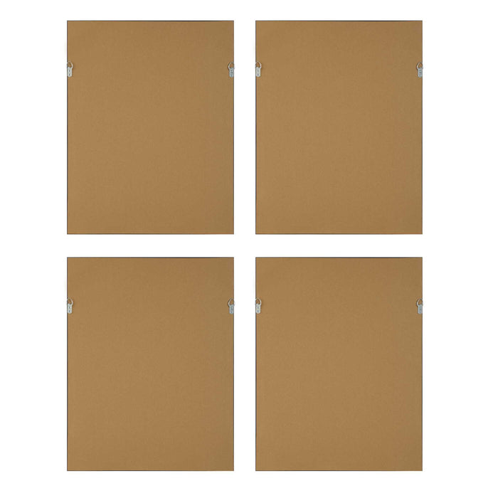 Florals On Black Framed Prints, Set/4 Dark Brown-Home Accents-Uttermost-Lighting Design Store