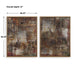 Molten Patina Framed Canvases, Set/2 Light Oak-Home Accents-Uttermost-Lighting Design Store