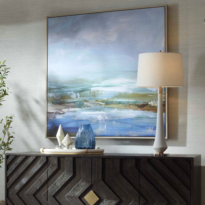 Lush Valley Framed Canvas Gray Wood-Home Accents-Uttermost-Lighting Design Store