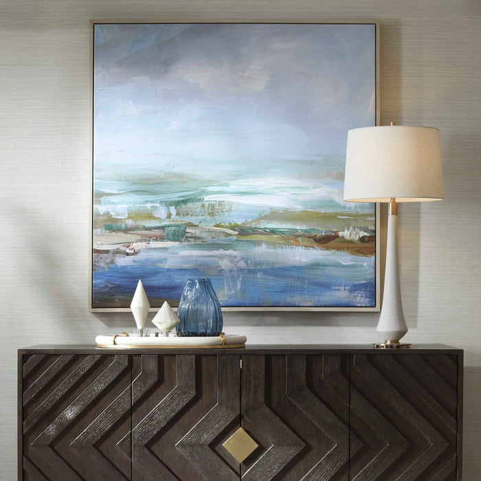 Lush Valley Framed Canvas Gray Wood-Home Accents-Uttermost-Lighting Design Store