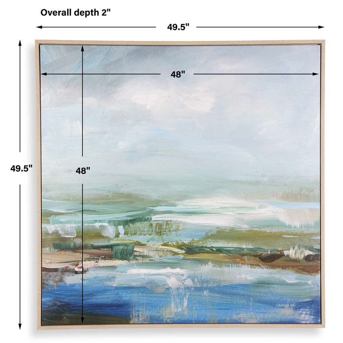 Lush Valley Framed Canvas Gray Wood-Home Accents-Uttermost-Lighting Design Store