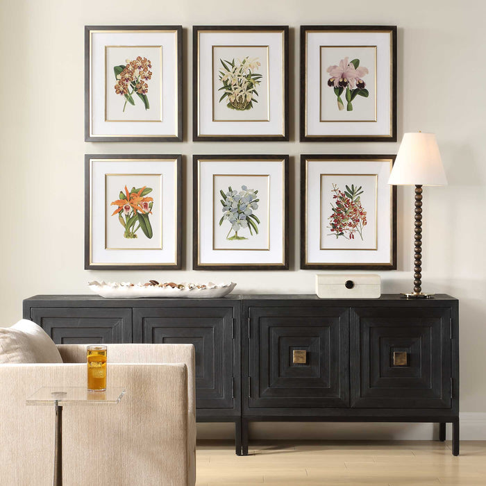 Orchid Framed Prints Set/6-Home Accents-Uttermost-Lighting Design Store