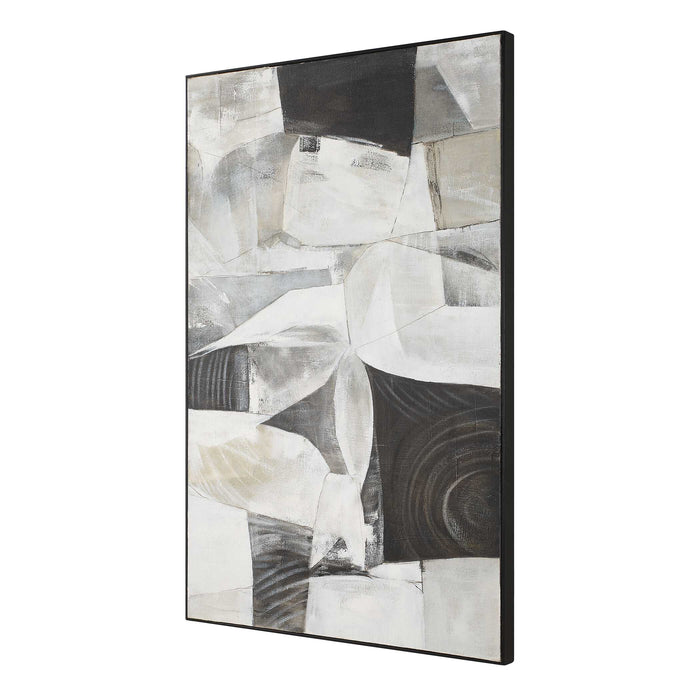 Folding Abstract Art Black-Home Accents-Uttermost-Lighting Design Store