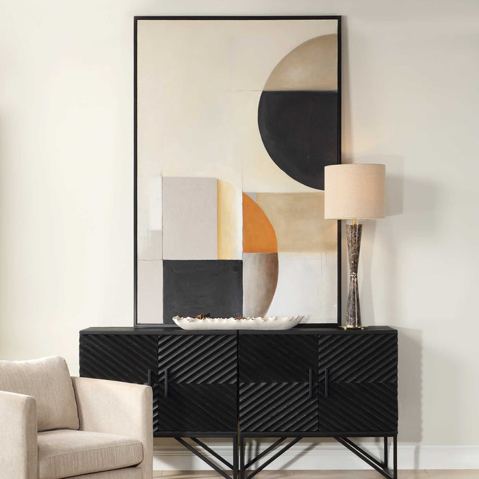 Western Hemisphere Abstract Art Black-Home Accents-Uttermost-Lighting Design Store