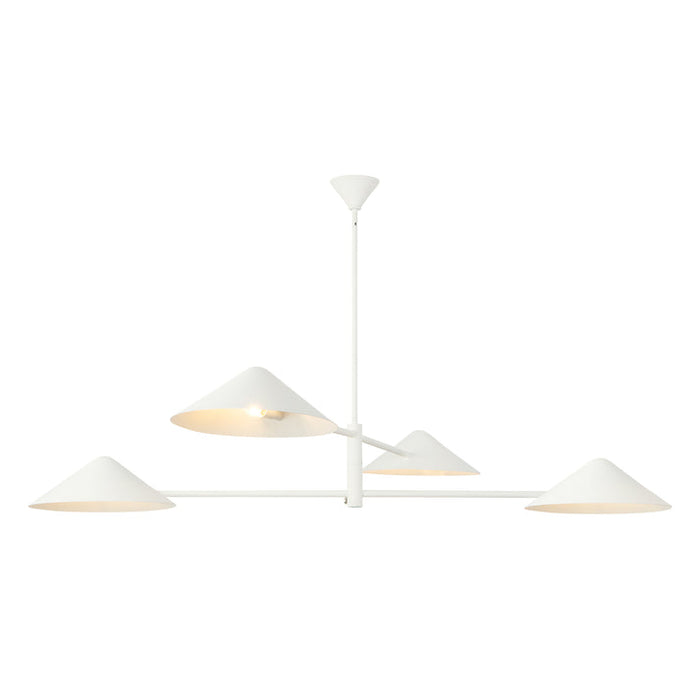 Ashford Four Light Chandelier Antique White