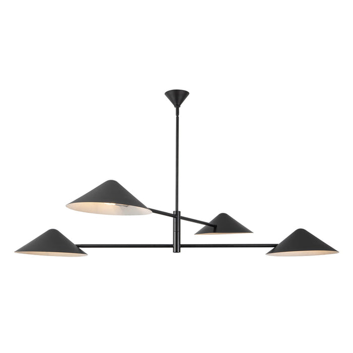 Ashford Four Light Chandelier Matte Black
