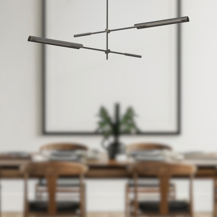 Astrid LED Pendant Metal Shade/Urban Bronze-Linear/Island-Alora-Lighting Design Store
