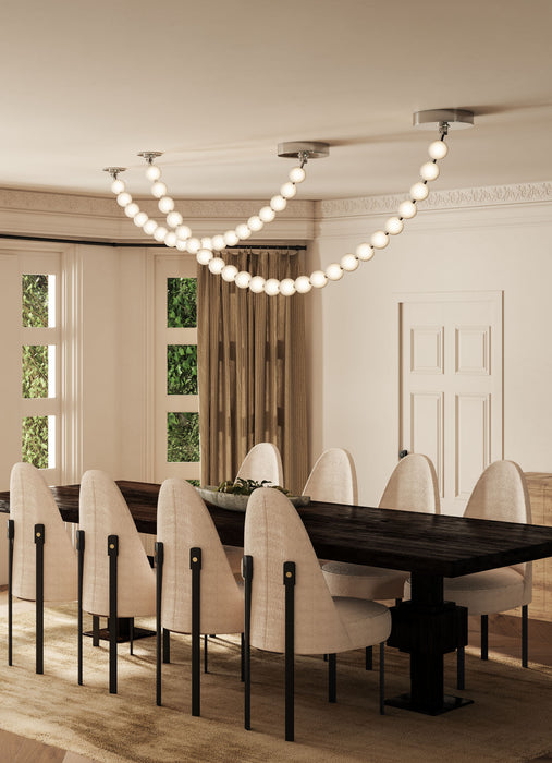 Akoya LED Pendant Chrome-Large Chandeliers-Alora-Lighting Design Store
