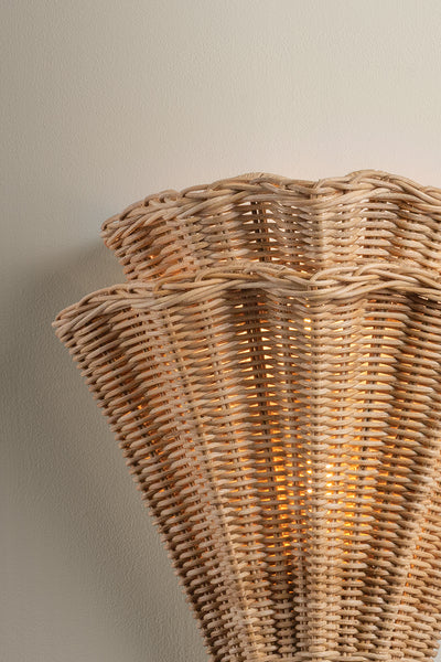 Arverne Two Light Wall Sconce Vintage Gold Leaf-Sconces-Hudson Valley-Lighting Design Store