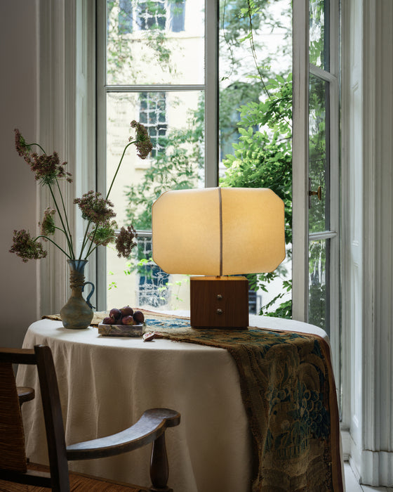 Brice One Light Table Lamp Polished Nickel-Lamps-Hudson Valley-Lighting Design Store