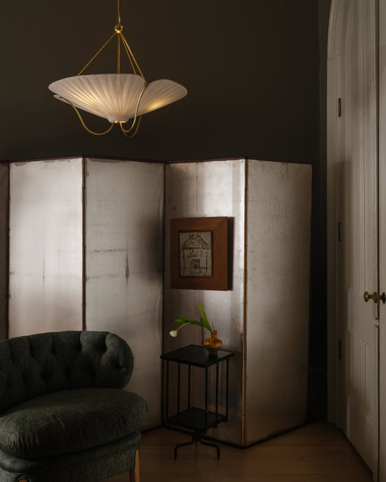 Gerhard Three Light Pendant Aged Brass-Pendants-Hudson Valley-Lighting Design Store