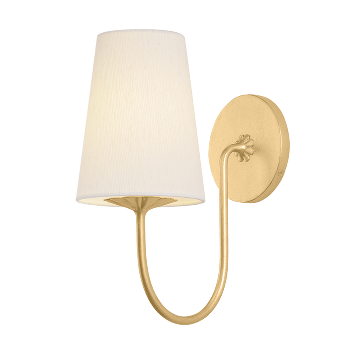 Weiland One Light Wall Sconce Vintage Gold Leaf
