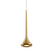 Bach LED Pendant Brushed Gold-Mini Pendants-Kuzco Lighting-Lighting Design Store