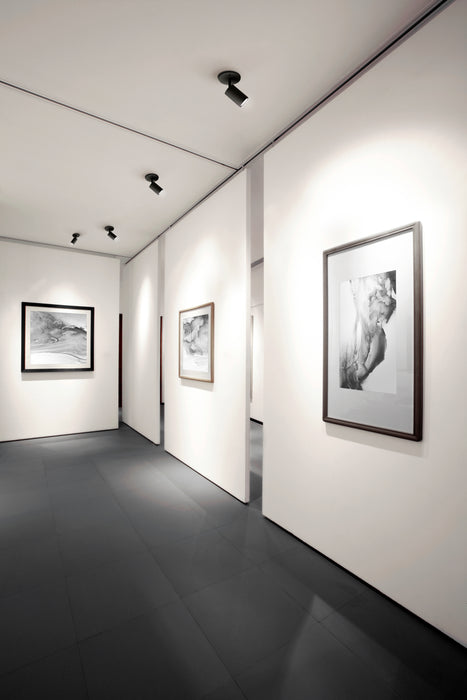 Barclay One Light Track Lighting Black-Flush Mounts-Kuzco Lighting-Lighting Design Store