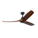 Baylor 60"Ceiling Fan Matte Black/Dark Walnut-Fans-Kuzco Lighting-Lighting Design Store