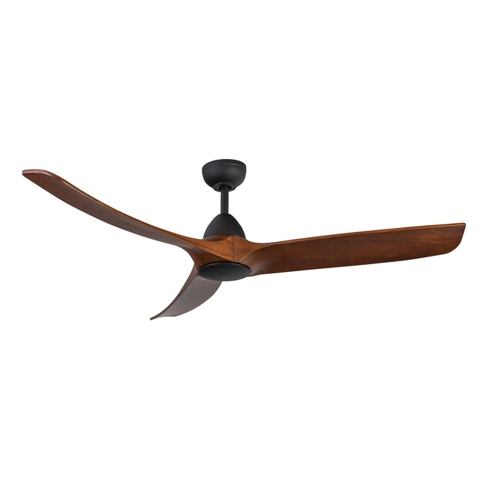 Baylor 60"Ceiling Fan Matte Black/Dark Walnut-Fans-Kuzco Lighting-Lighting Design Store